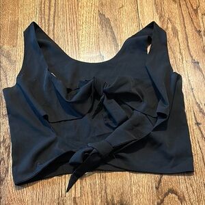 Elegant Black backless  Tank Top